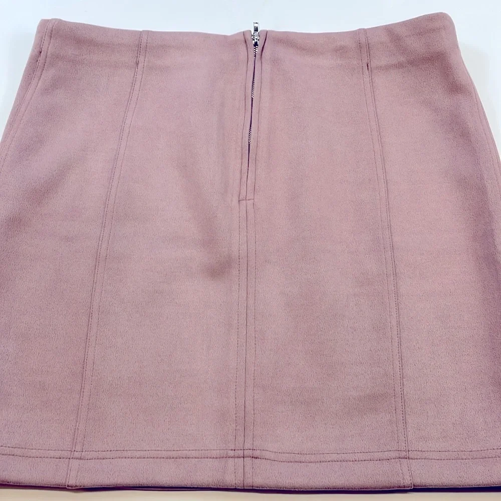 Shinestar Pink Faux Suede Mini Skirt Women’s Sz L